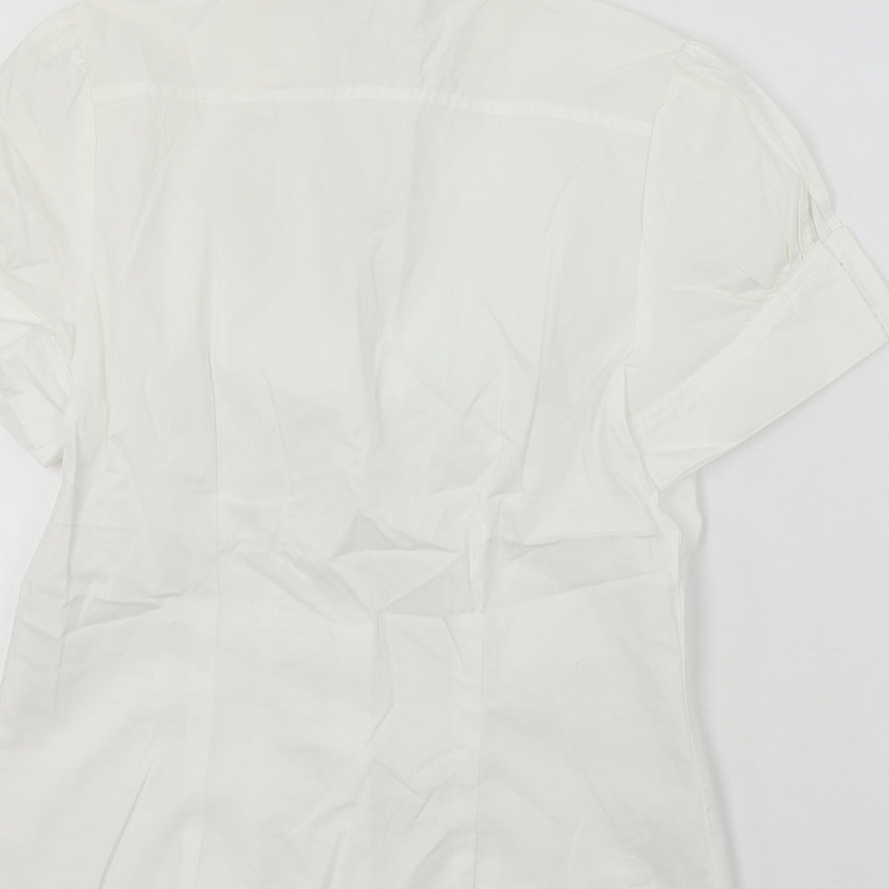 NEXT  Womens White   Basic Button-Up Size 10