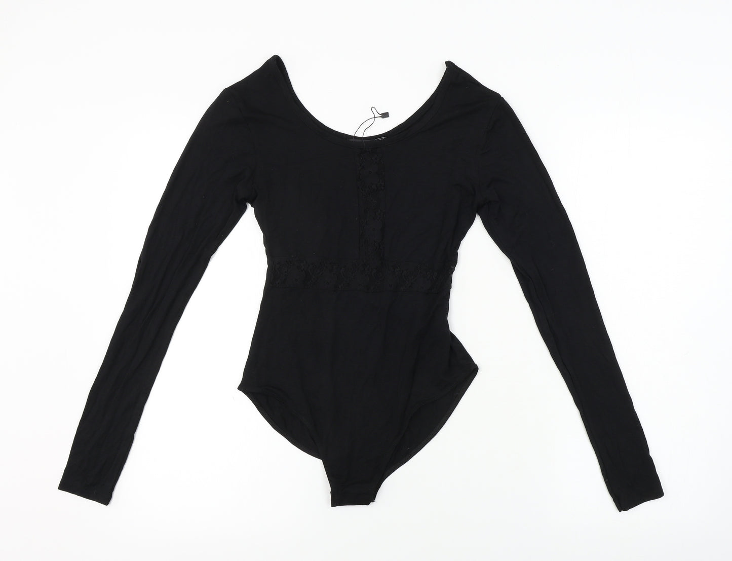 Boohoo  Womens Black   Bodysuit One-Piece Size 8