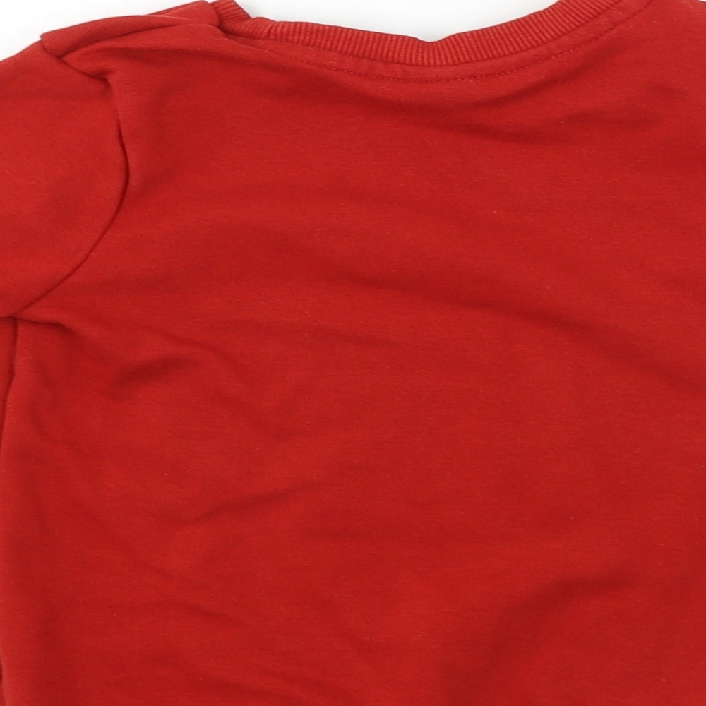 TU Boys Red   Pullover Jumper Size 4 Years  - Christmas Jumper