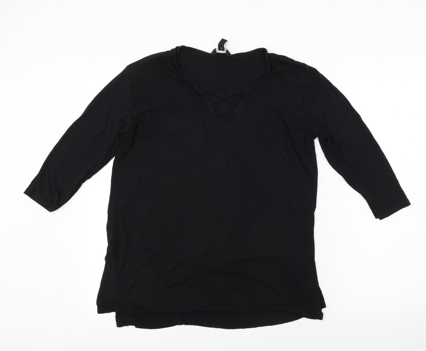 New Look  Womens Black   Basic T-Shirt Size 12