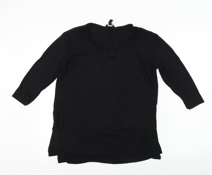 New Look  Womens Black   Basic T-Shirt Size 12