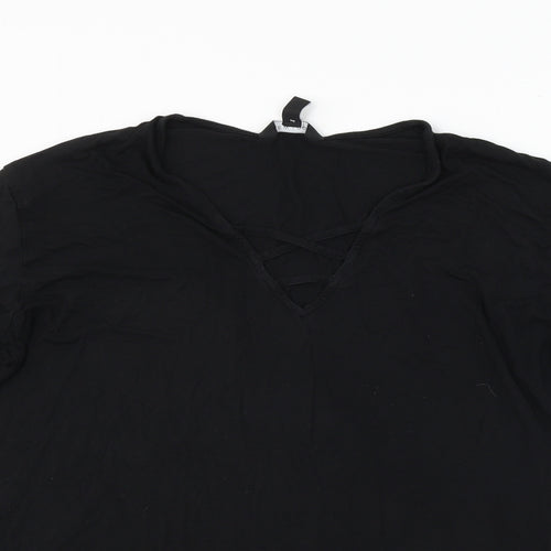 New Look  Womens Black   Basic T-Shirt Size 12