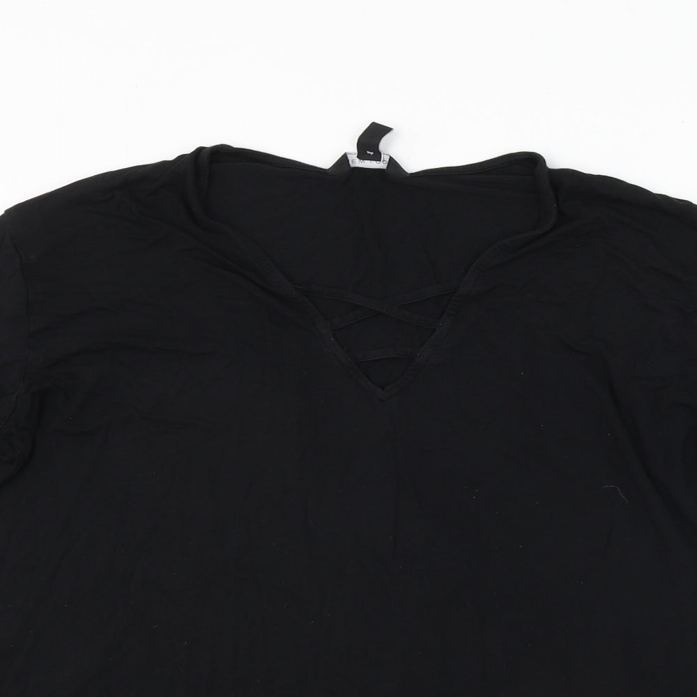 New Look  Womens Black   Basic T-Shirt Size 12