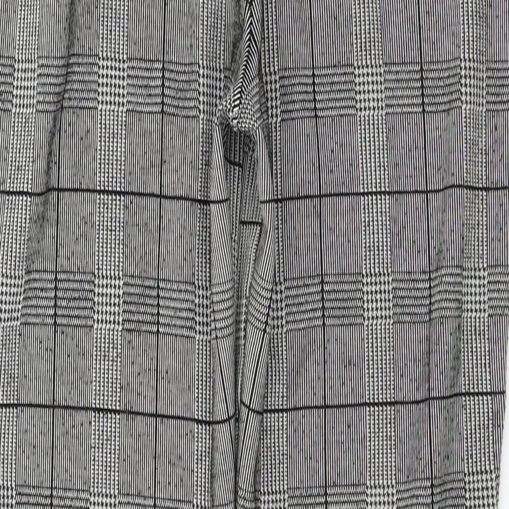 Preworn  Womens Grey Check  Trousers  Size L L23 in