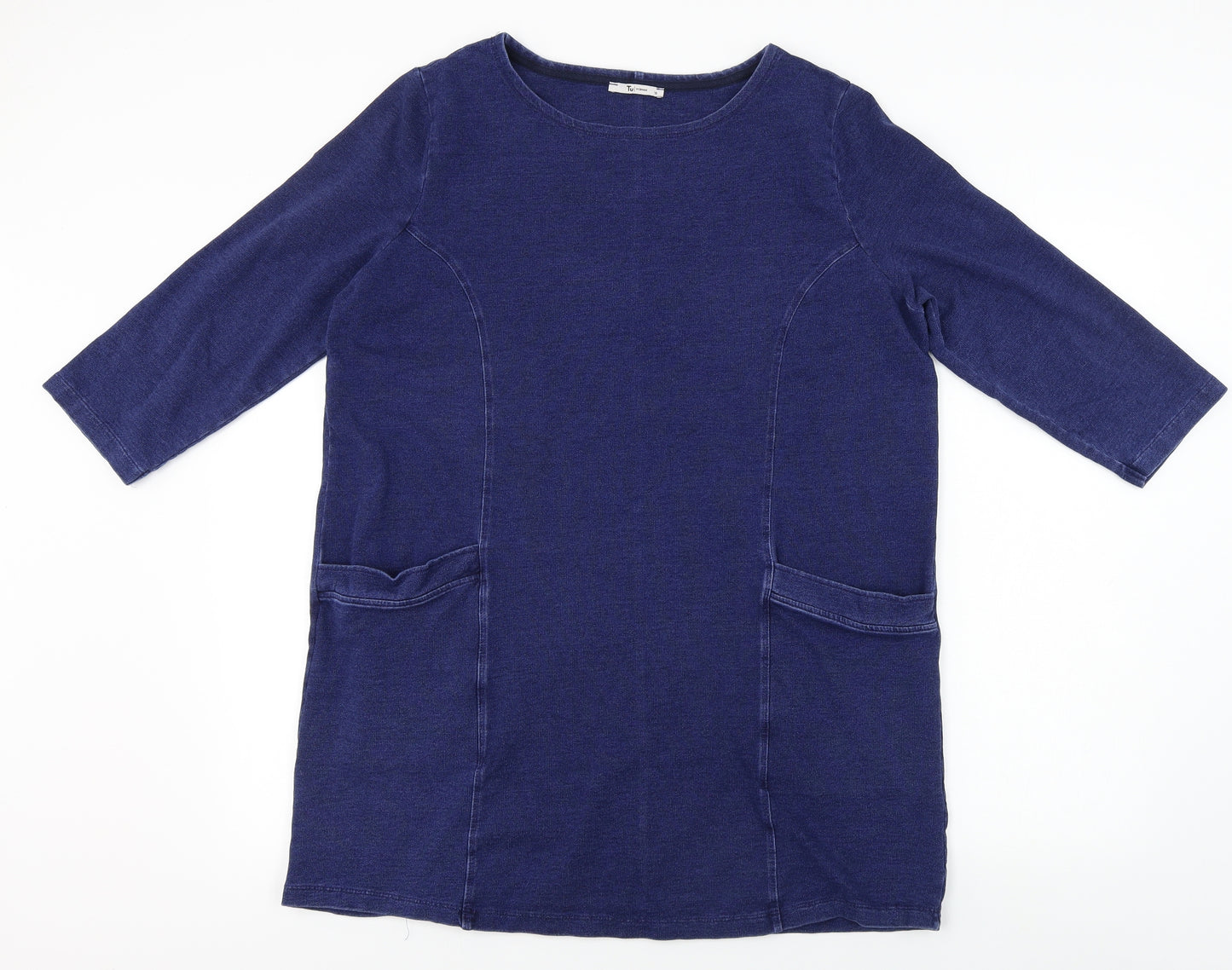 TU Womens Blue   Basic Blouse Size 16