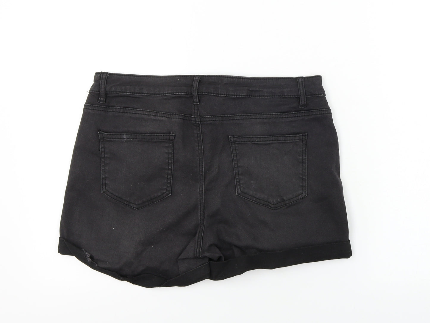 denim co Womens Black   Chino Shorts Size 14