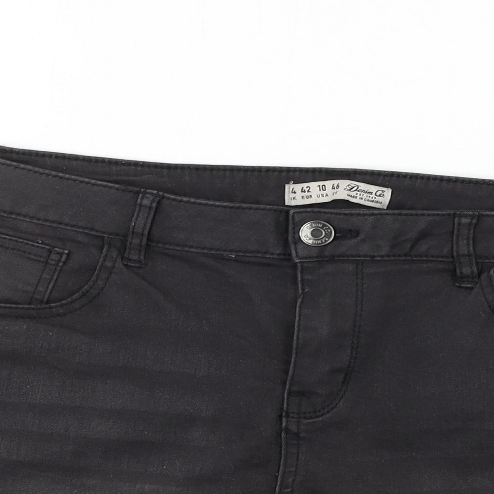 denim co Womens Black   Chino Shorts Size 14