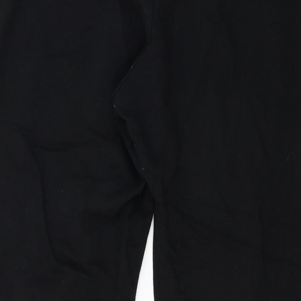George  Womens Black   Sweatpants Trousers Size 16 L25 in