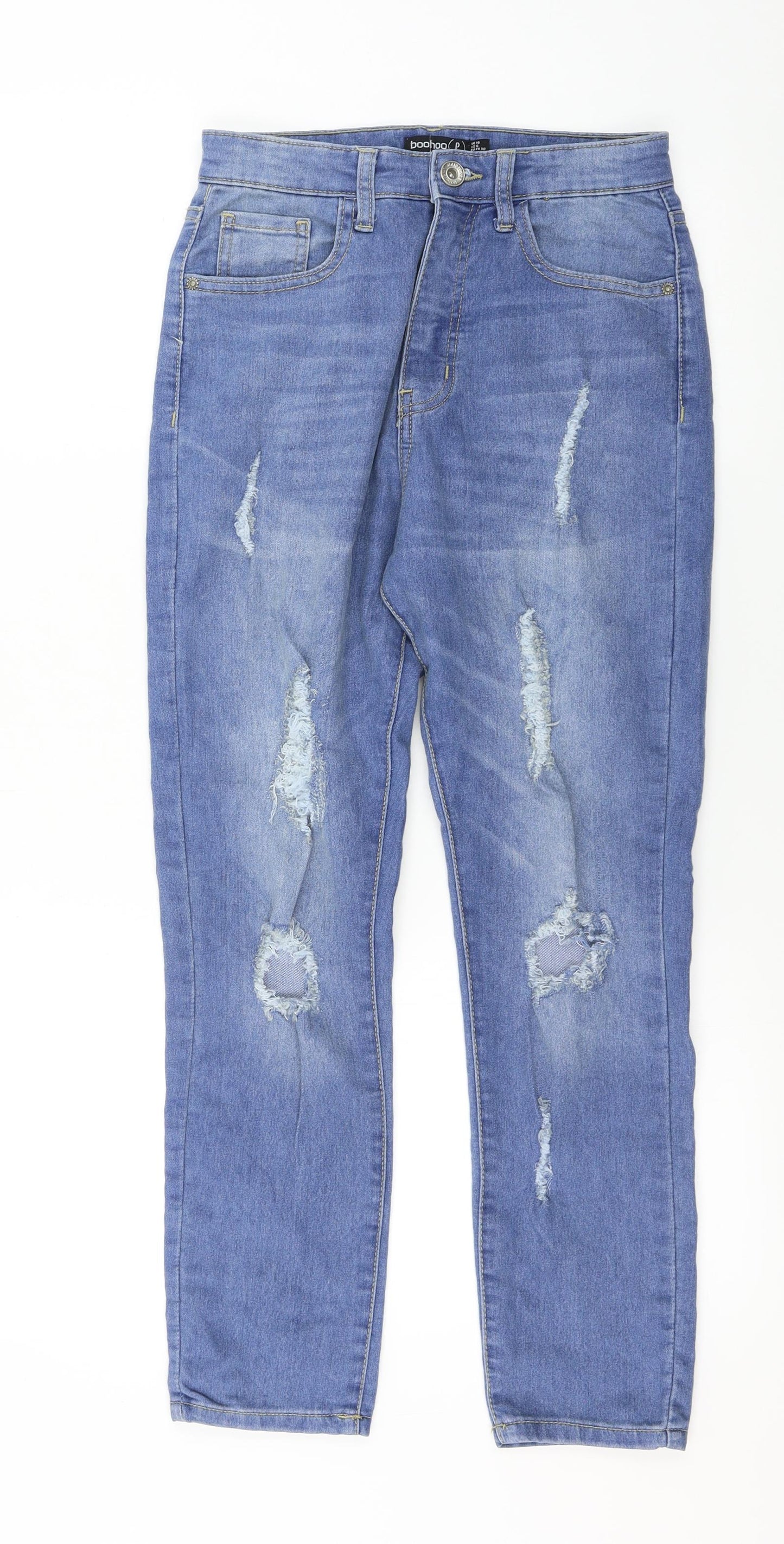 Boohoo  Womens Blue   Skinny Jeans Size 10 L26 in