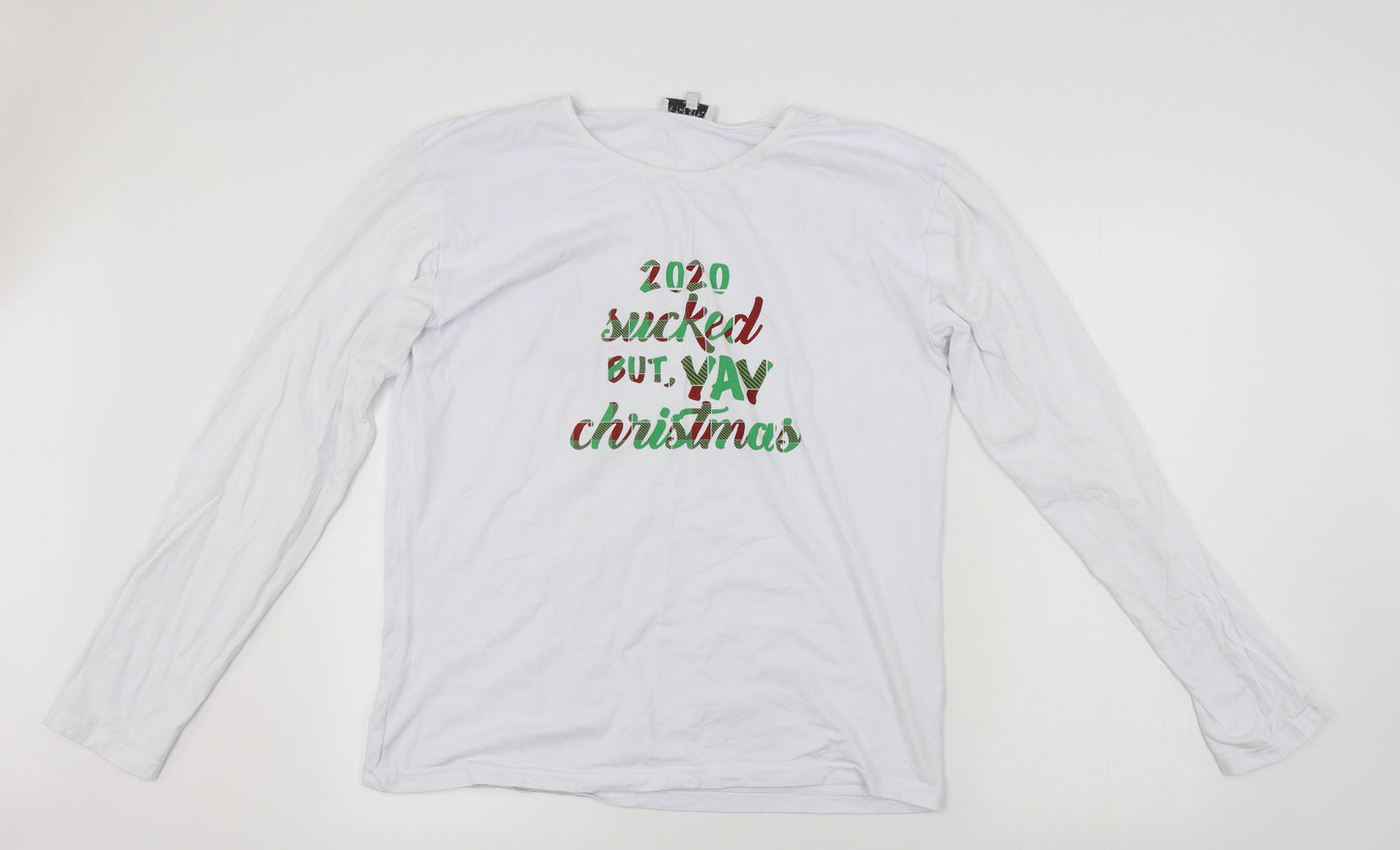 In the Style Mens White    T-Shirt Size XL