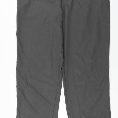 Dunlop  Mens Grey Houndstooth  Trousers  Size L L31 in