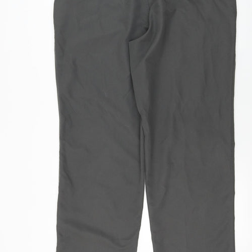Dunlop  Mens Grey Houndstooth  Trousers  Size L L31 in