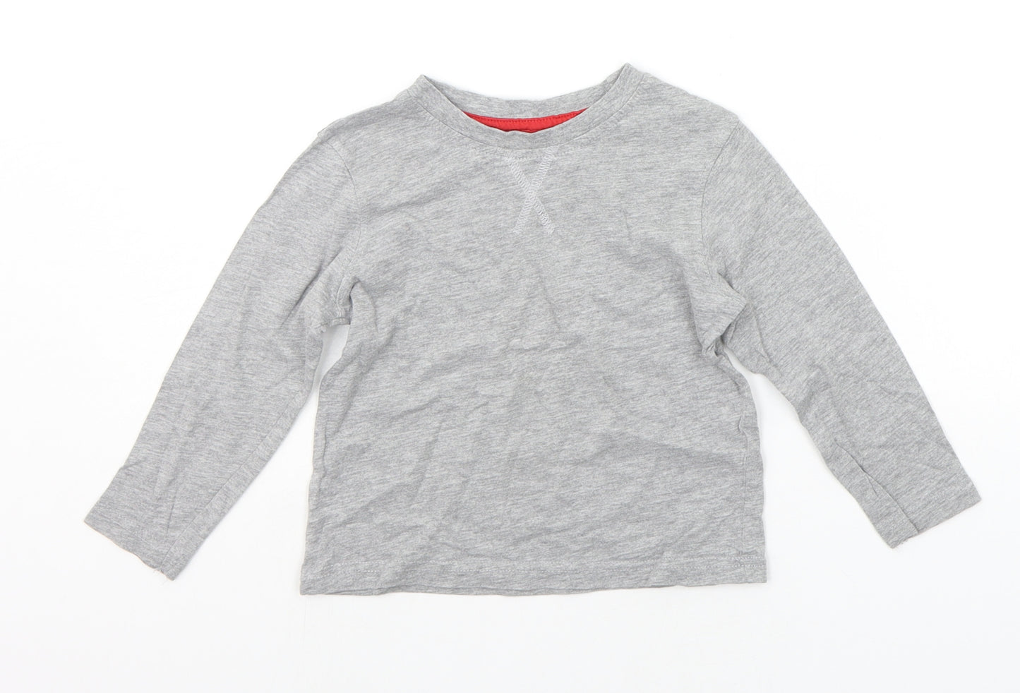 George Girls Grey   Basic T-Shirt Size 2-3 Years