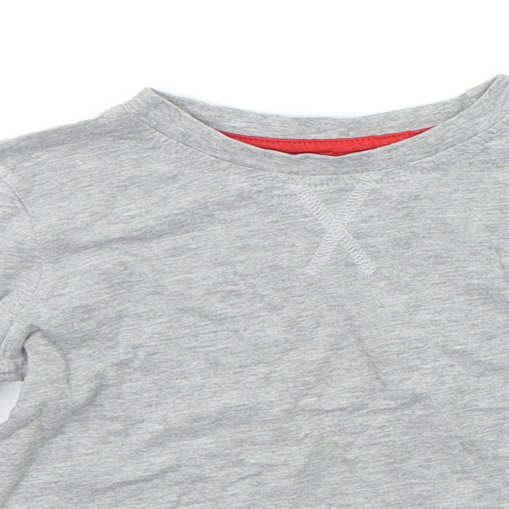 George Girls Grey   Basic T-Shirt Size 2-3 Years
