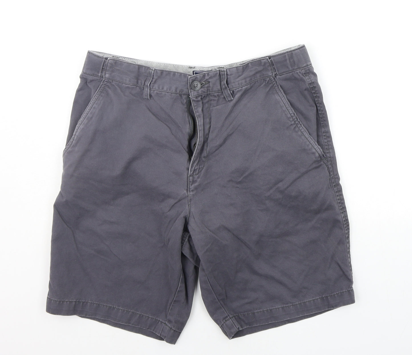Maine Mens Grey   Chino Shorts Size 34 in