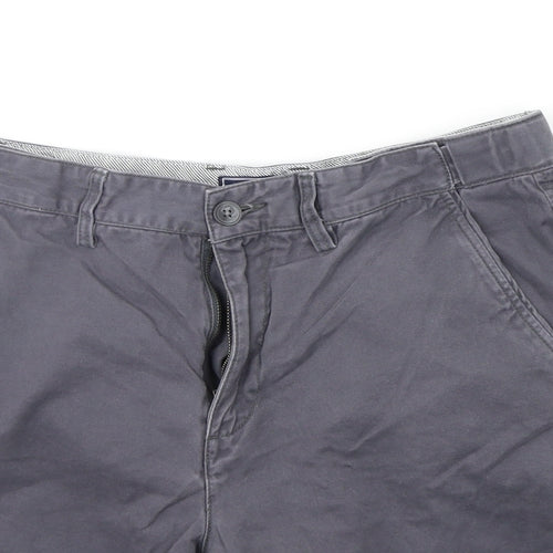 Maine Mens Grey   Chino Shorts Size 34 in