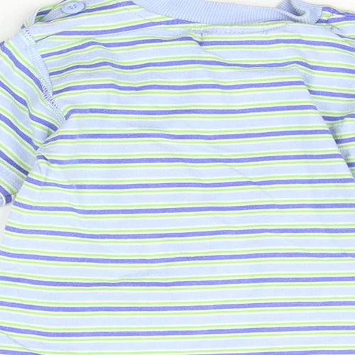 Disney Baby Blue Striped  Basic T-Shirt Size 9-12 Months  - DISNEY