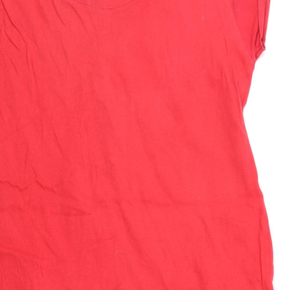 Secret Posessions Womens Red Solid  Top Dress Size M  - OWL