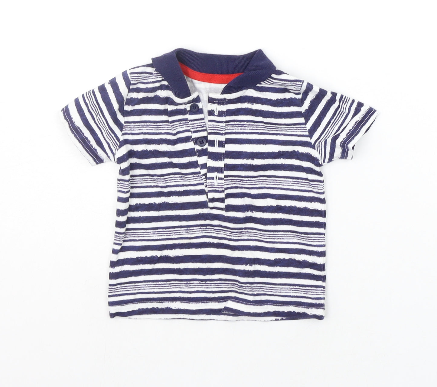 George Baby Blue Striped  Basic T-Shirt Size 3-6 Months