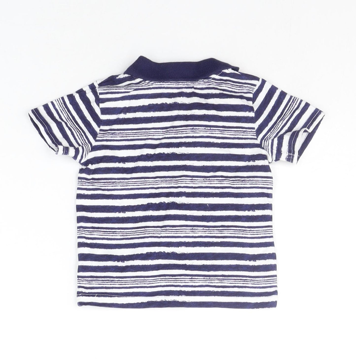 George Baby Blue Striped  Basic T-Shirt Size 3-6 Months
