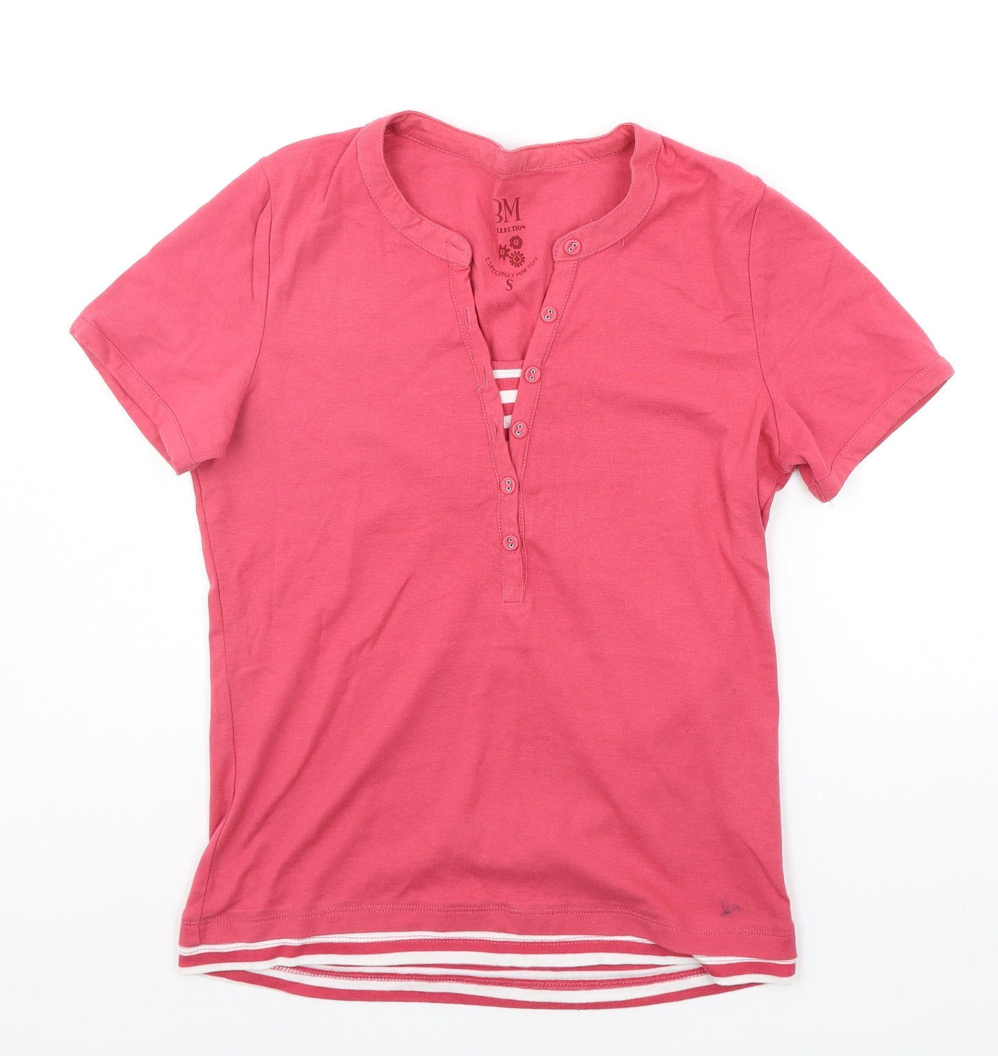 BM Womens Pink   Basic T-Shirt Size S