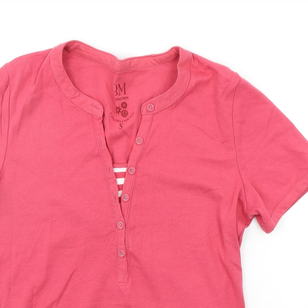 BM Womens Pink   Basic T-Shirt Size S