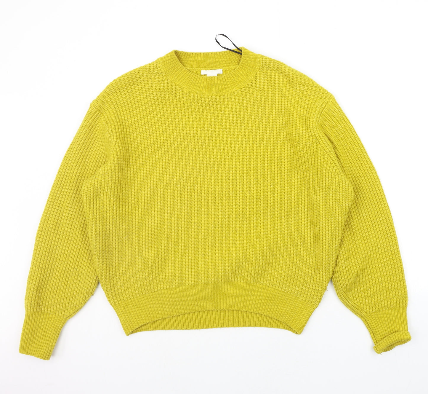 H&M Womens Yellow   Pullover Jumper Size XS