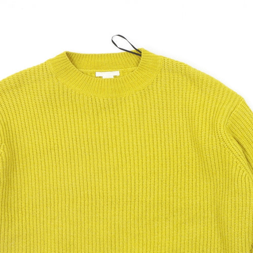 H&M Womens Yellow   Pullover Jumper Size XS