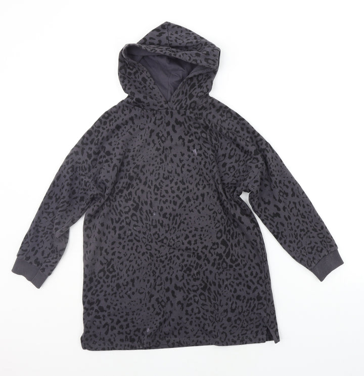 George Girls Green Animal Print  Pullover Jumper Size 6-7 Years