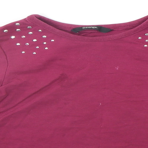 George Girls Purple   Basic Polo Size 5-6 Years