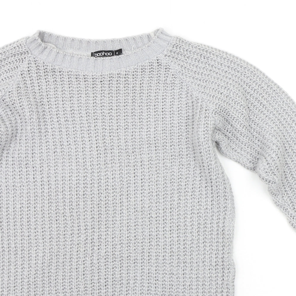 Boohoo Womens Grey   Jumper Dress  Size S