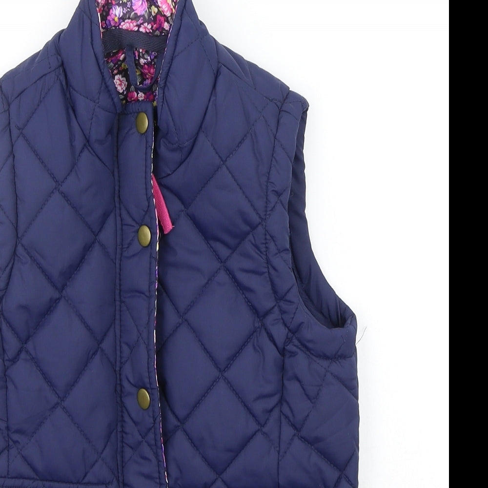 Equestrian Girls Blue   Gilet Coat Size 7-8 Years