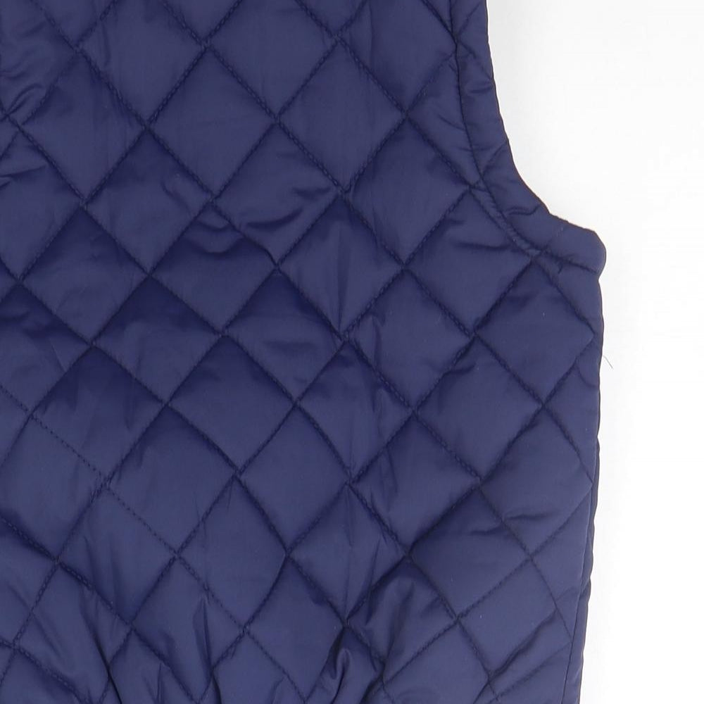 Equestrian Girls Blue   Gilet Coat Size 7-8 Years