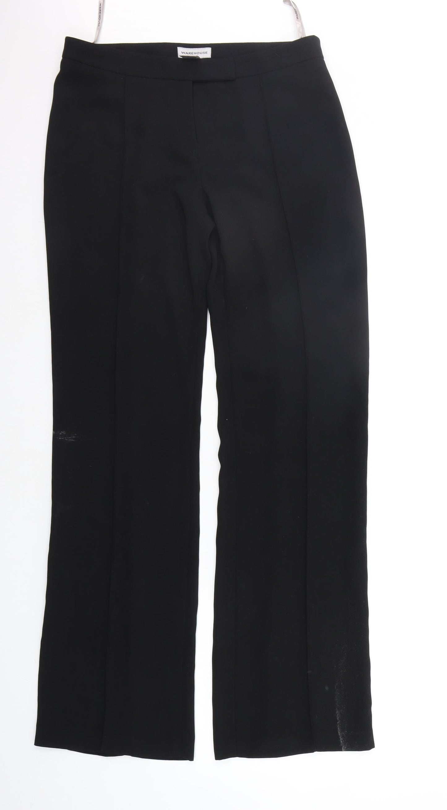 Warehouse Womens Black   Trousers  Size 10 L31 in