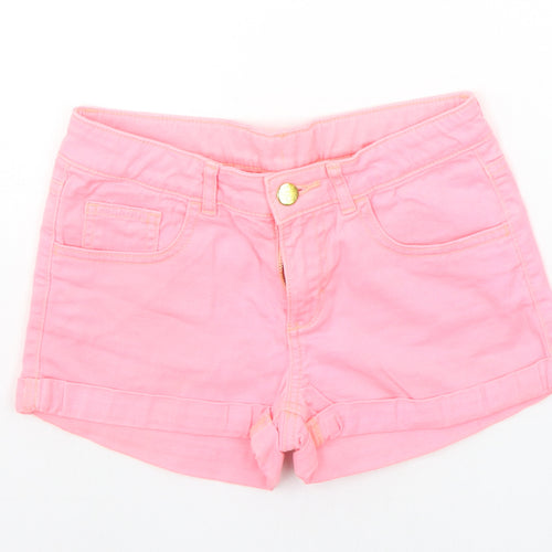 H&M Girls Pink   Chino Shorts Size 11-12 Years