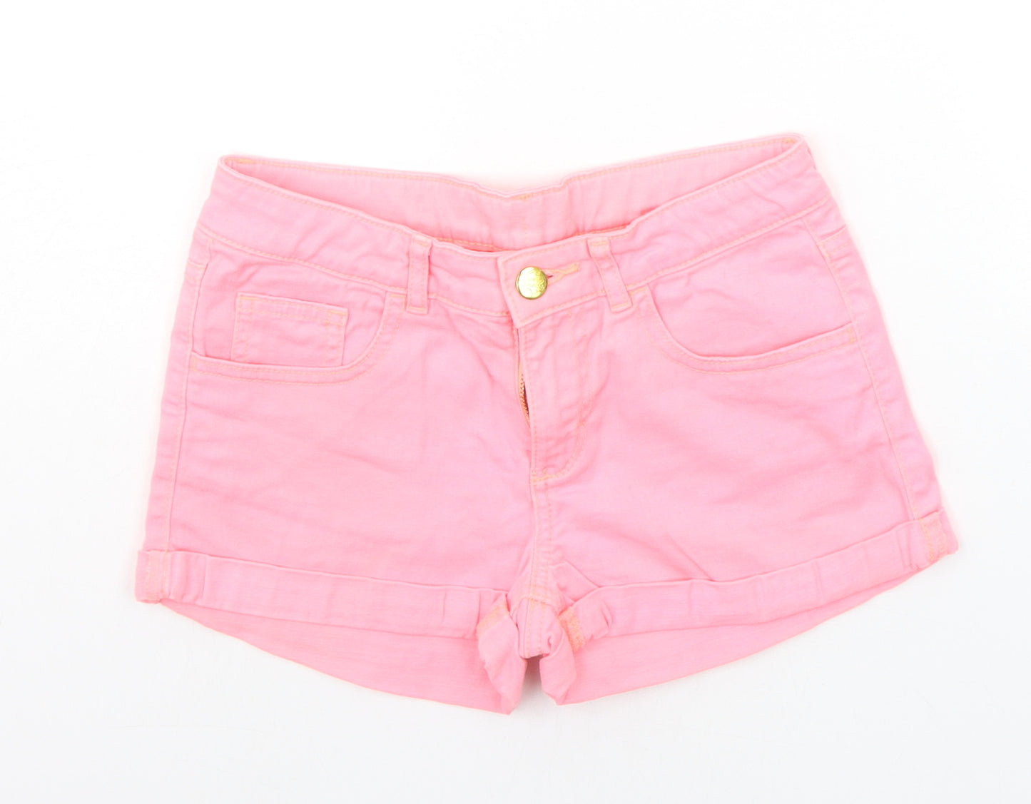 H&M Girls Pink   Chino Shorts Size 11-12 Years