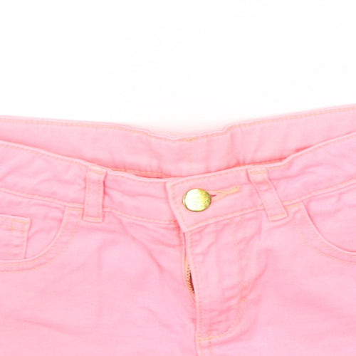 H&M Girls Pink   Chino Shorts Size 11-12 Years