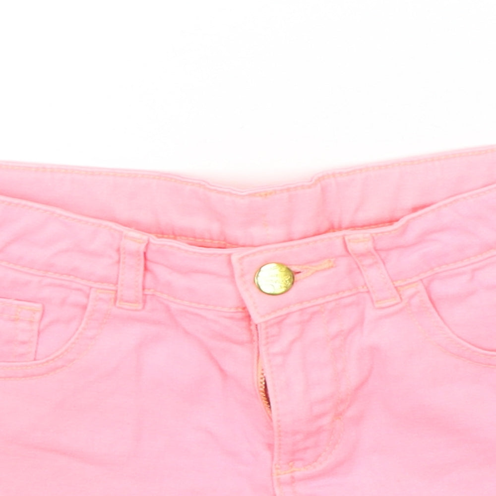 H&M Girls Pink   Chino Shorts Size 11-12 Years