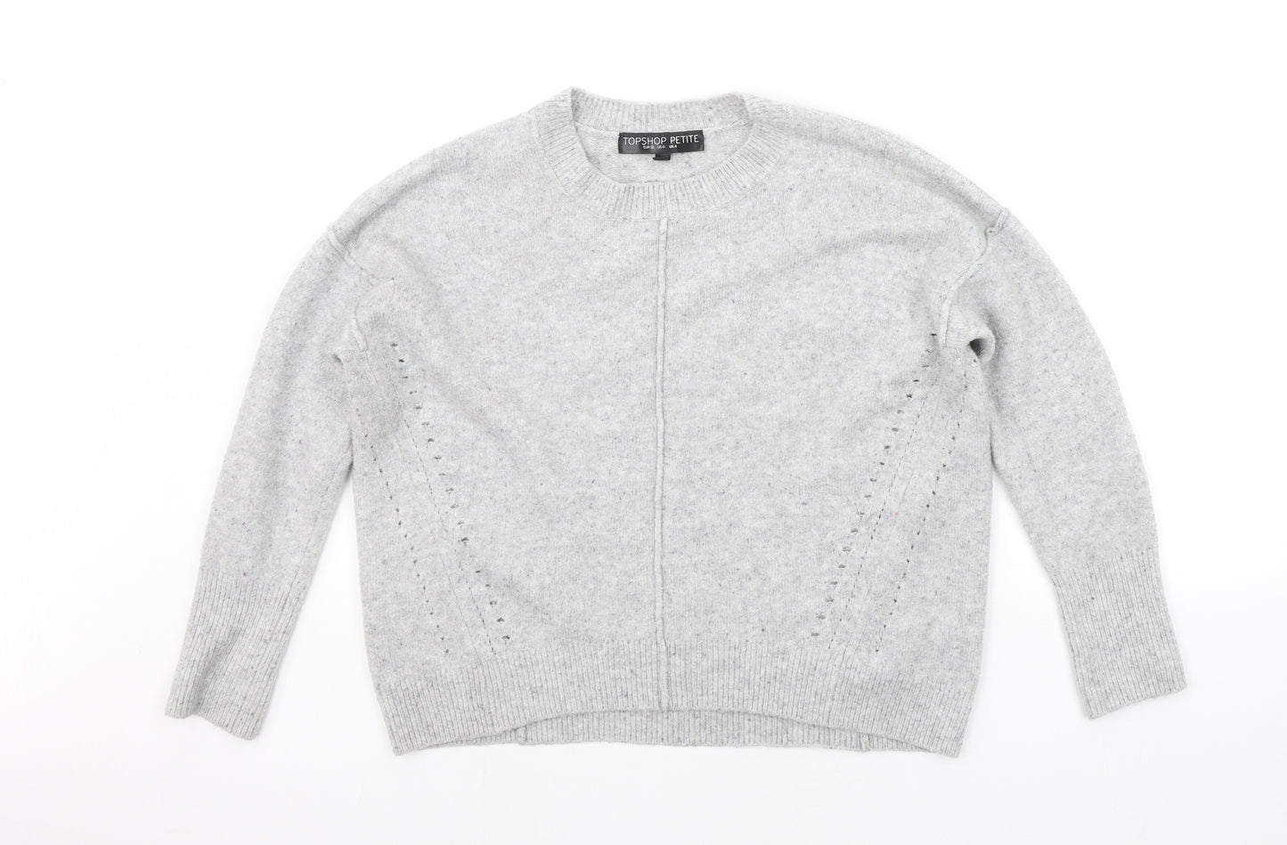 Topshop Womens Grey   Pullover Jumper Size 4