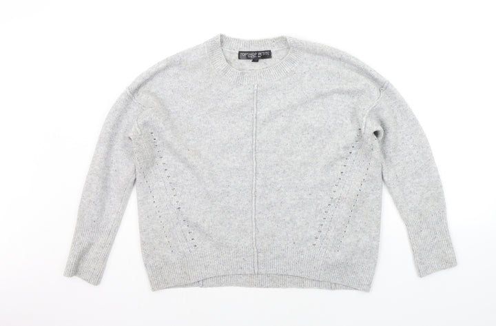 Topshop Womens Grey   Pullover Jumper Size 4