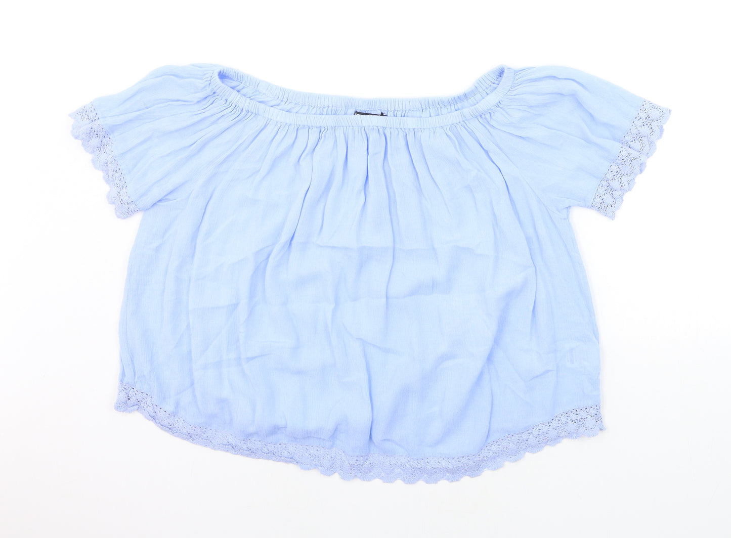 Select Womens Blue   Basic Blouse Size 14