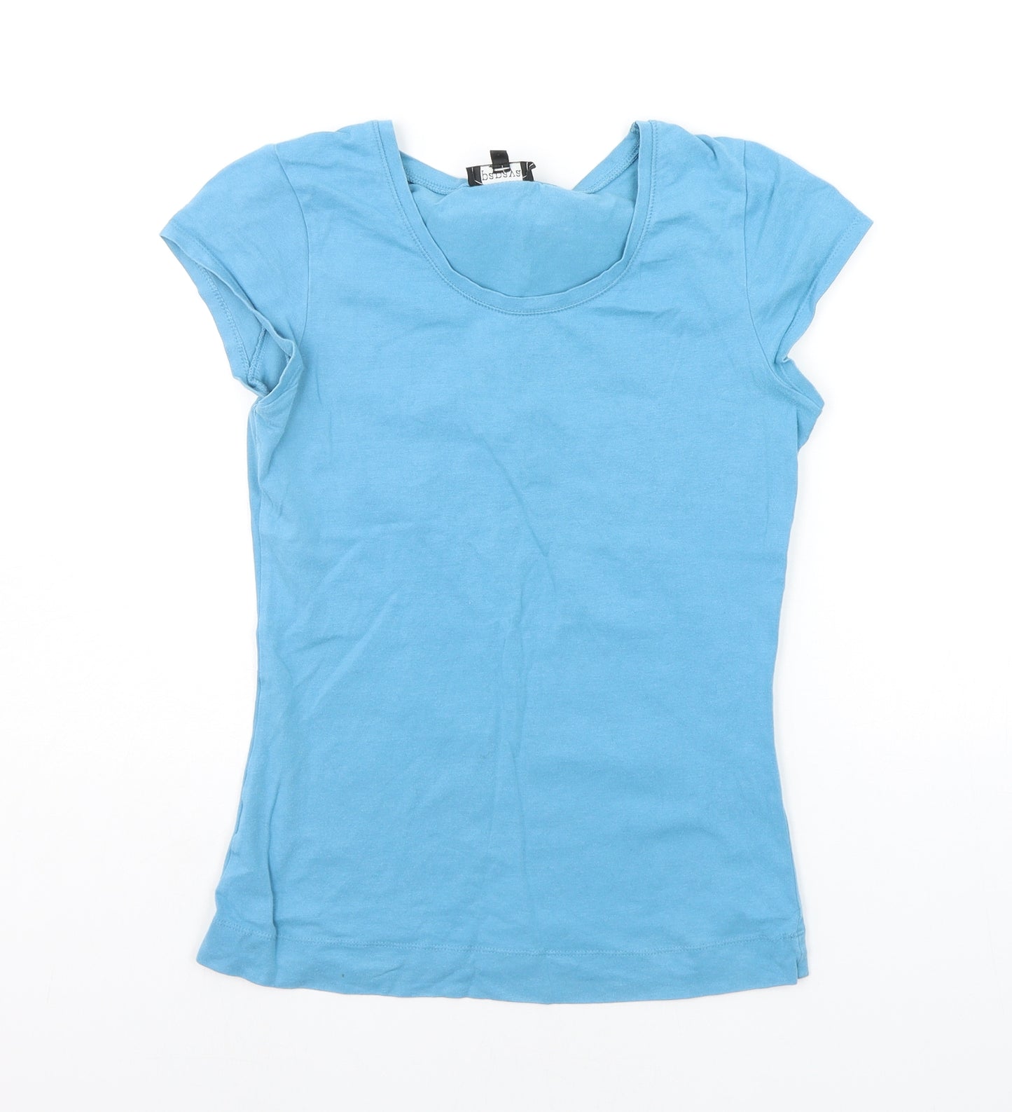 Papaya Womens Blue   Basic T-Shirt Size 10