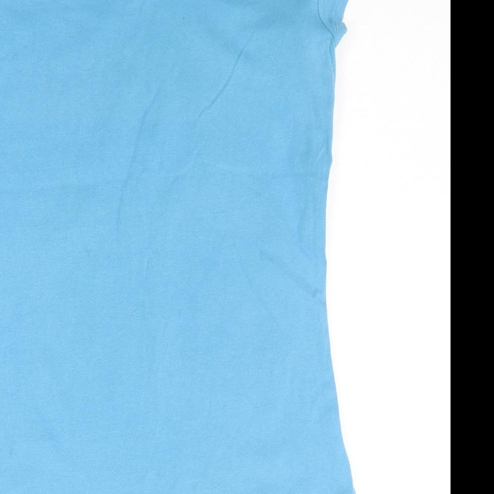 Papaya Womens Blue   Basic T-Shirt Size 10