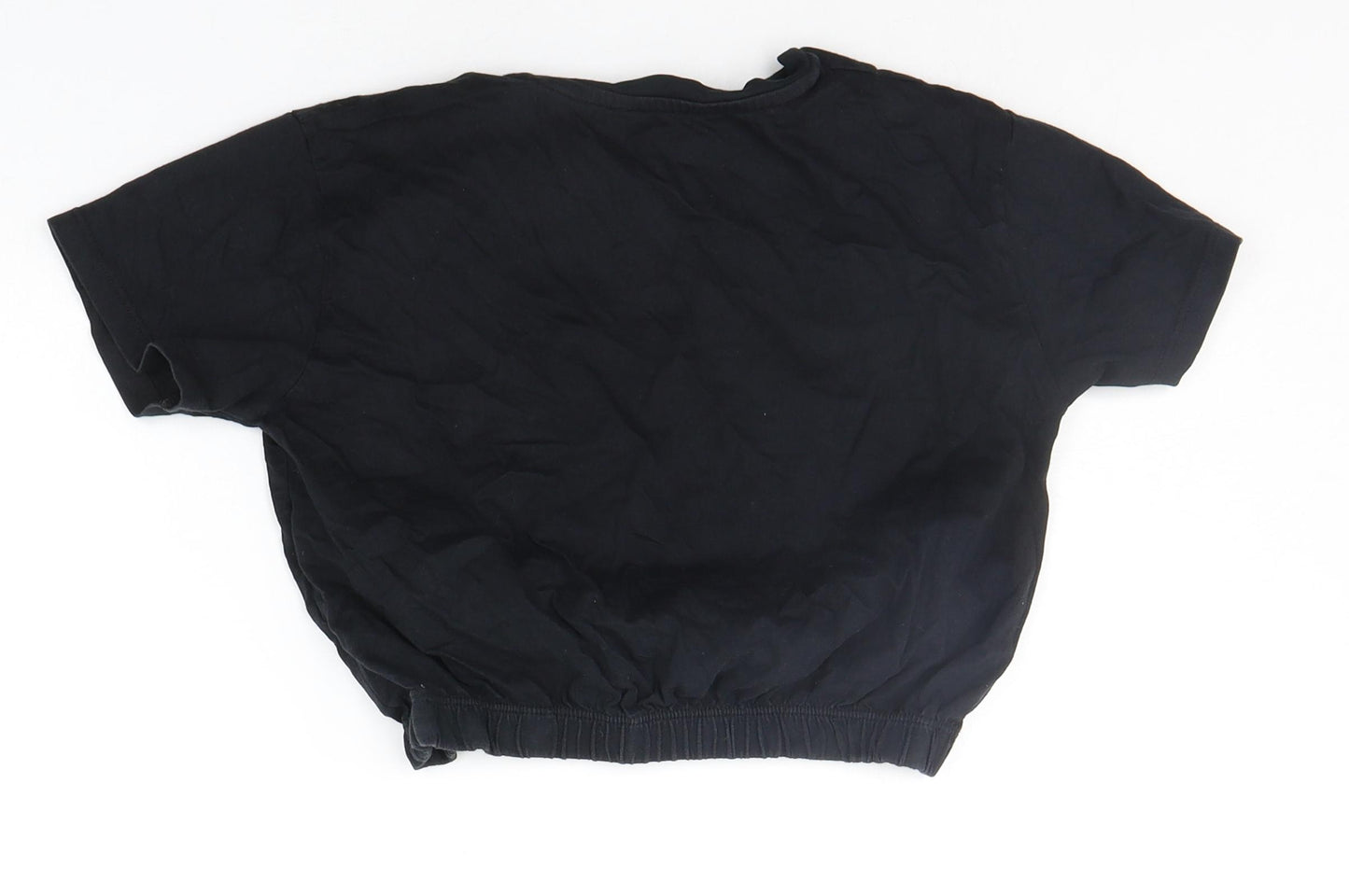 George Girls Black   Basic T-Shirt Size 8-9 Years