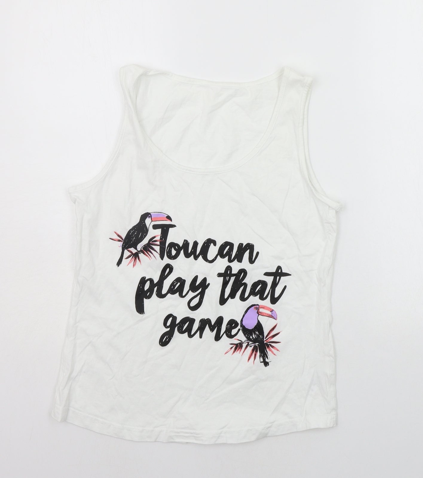 George Womens White   Basic Tank Size 10