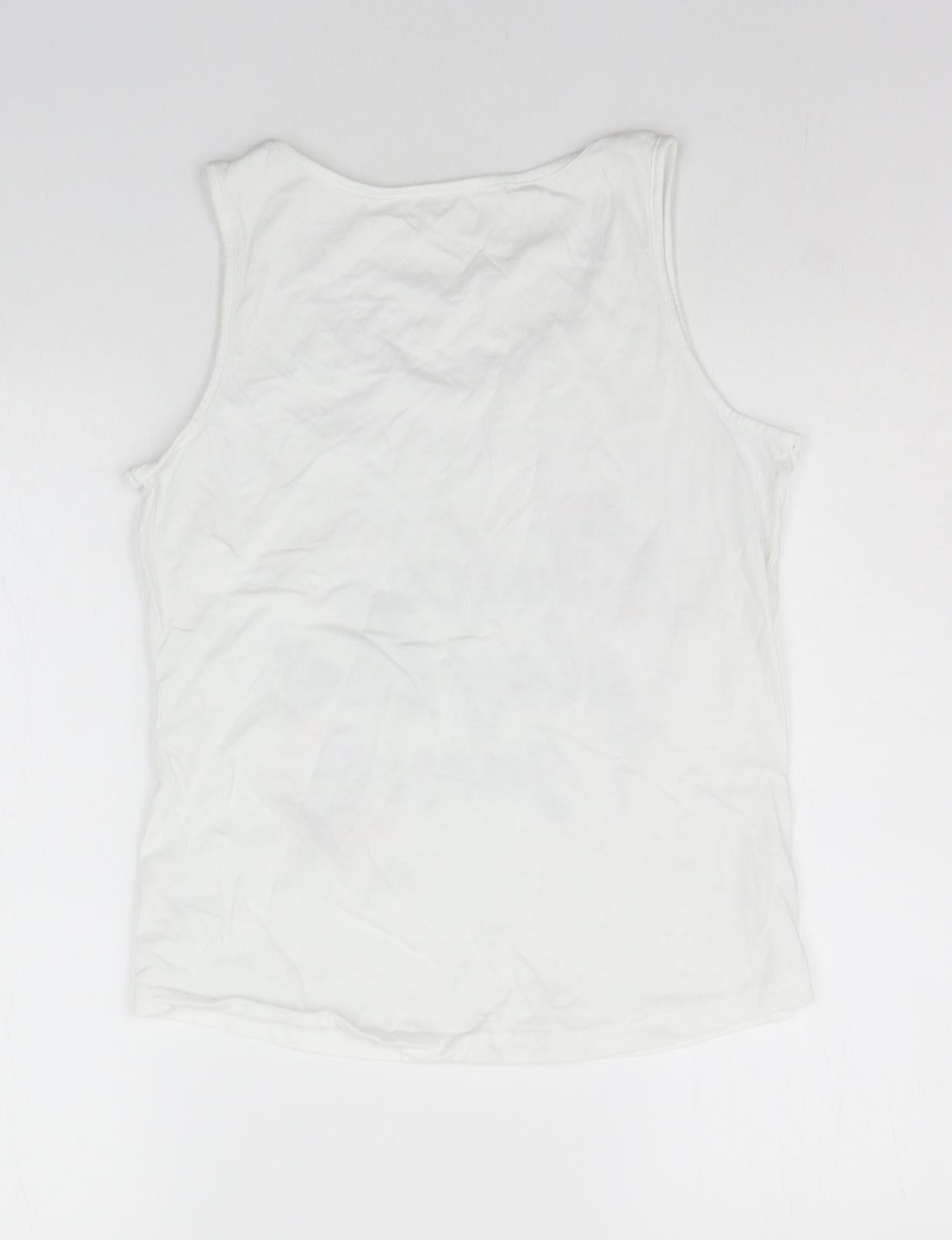 George Womens White   Basic Tank Size 10