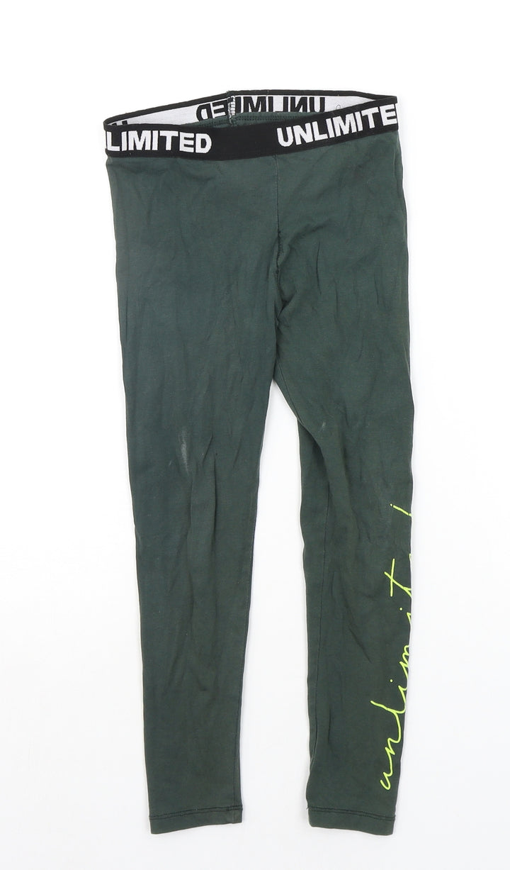 George Girls Gold   Jegging Trousers Size 7-8 Years