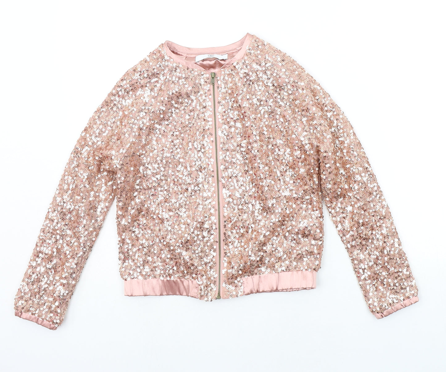 Marks and Spencer Girls Gold   Jacket  Size 8-9 Years  - SEQUIN