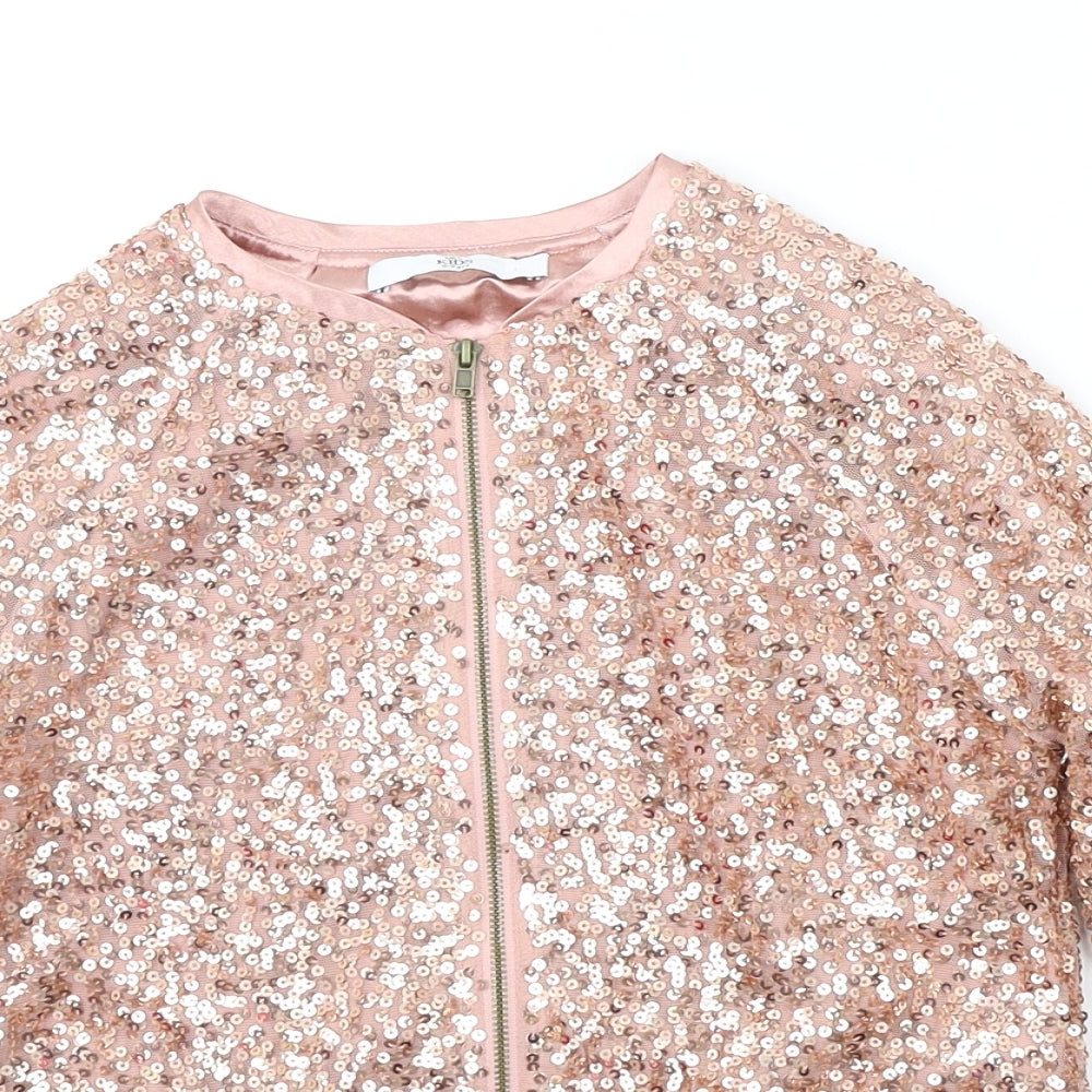 Marks and Spencer Girls Gold   Jacket  Size 8-9 Years  - SEQUIN