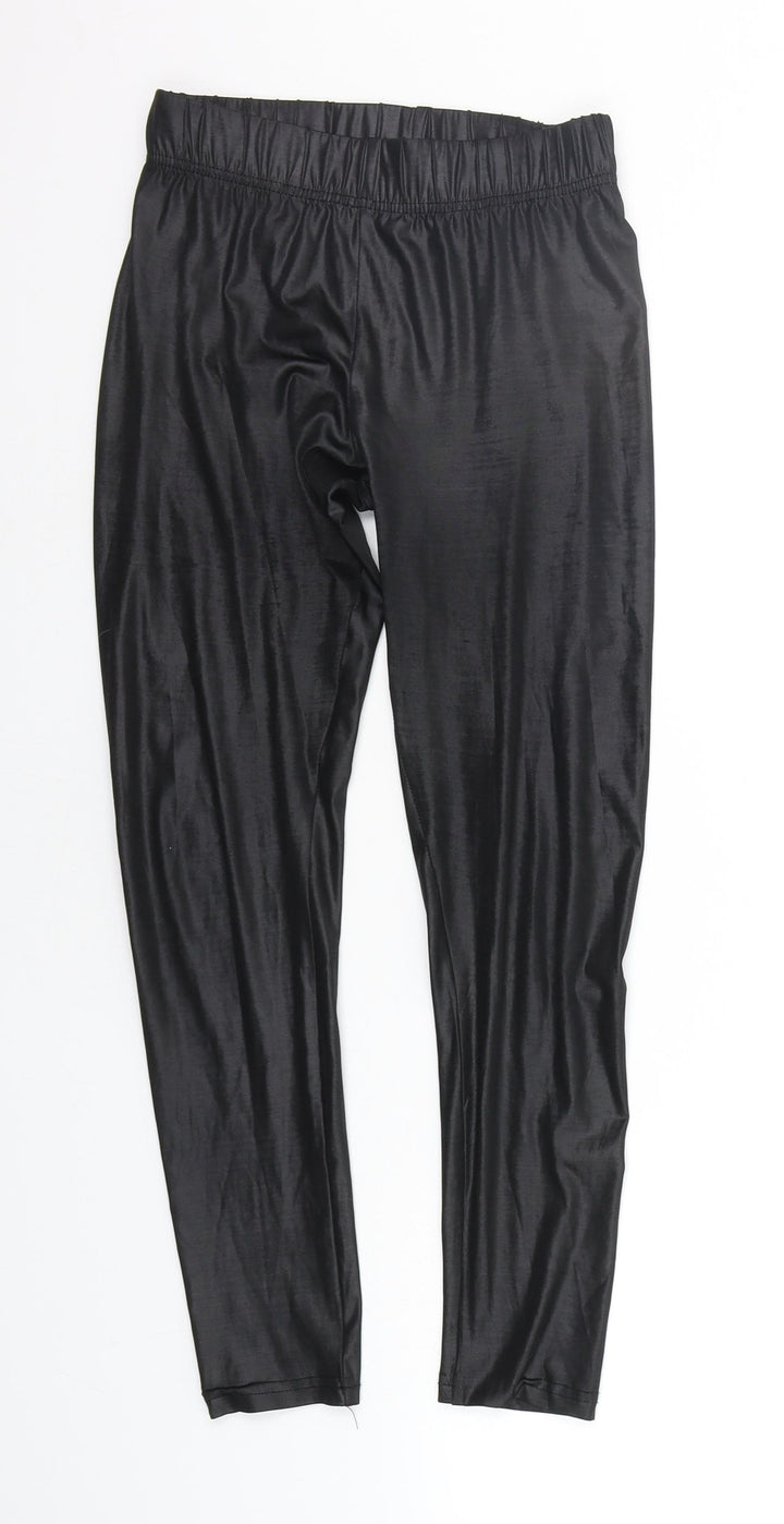 Crash One Girls Black Jegging Trousers Size 11-12 Years